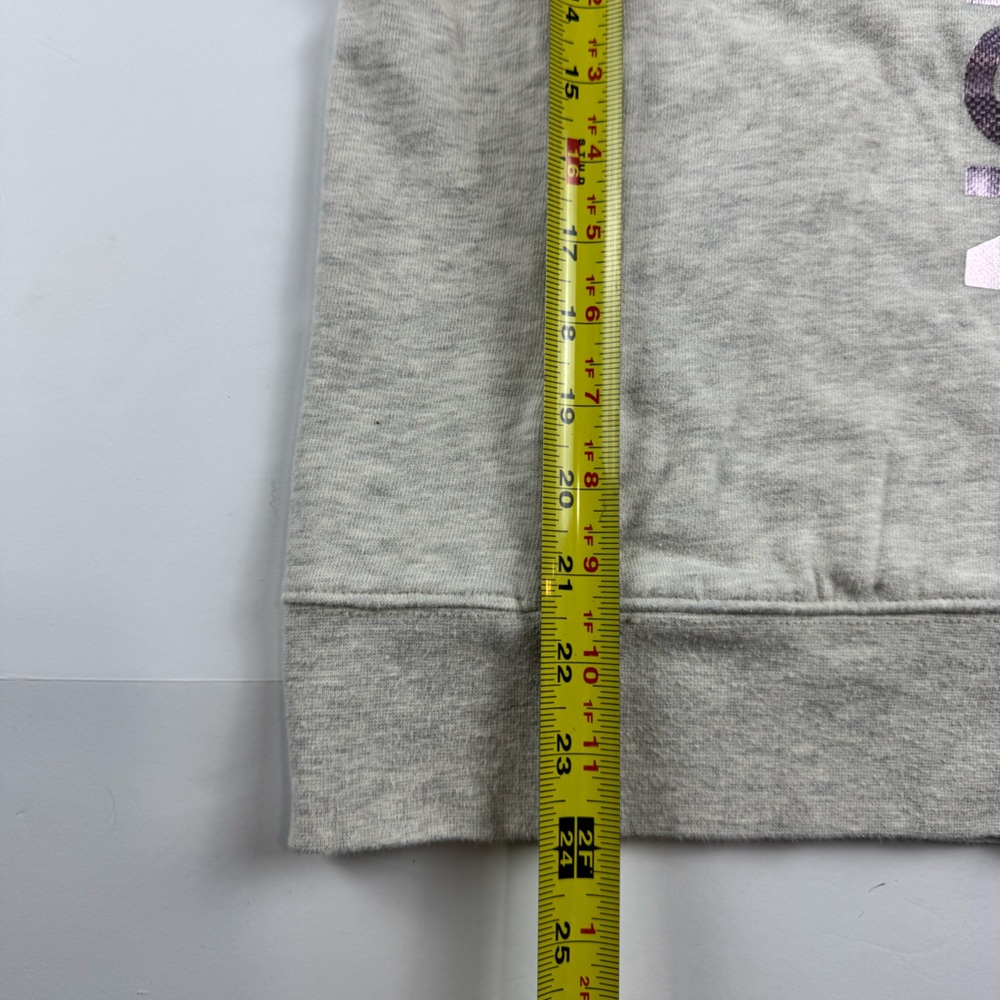 The North Face Half Dome pullover hoodie in gray with purple logo size medium - Picture 5 of 7
